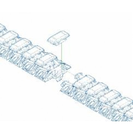 1/35 SdKfz.251 Ausf.C/D 3D-printed Full Workable Tracks for Tamiya kits