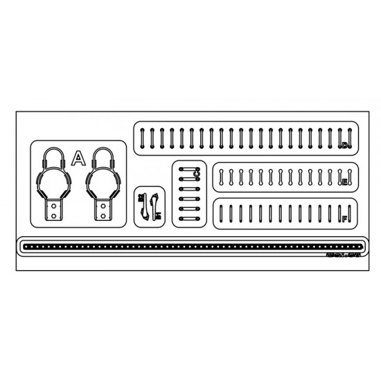 1/35 M3/M16 Half-Track Light Guard, Door Handle & Strap Holder