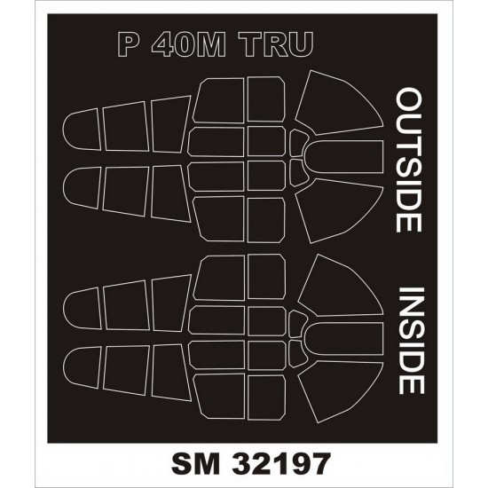 1/32 Curtiss P-40M Warhawk Paint Masking for Trumpeter kit