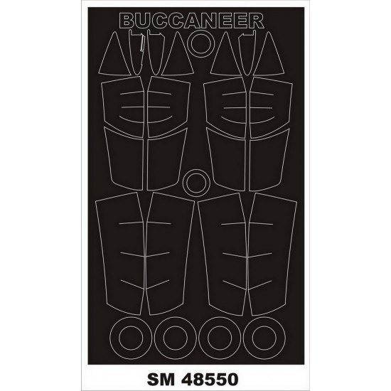 1/48 Blackburn Buccaneer S2C/D Masking for Airfix kits (outside, inside)