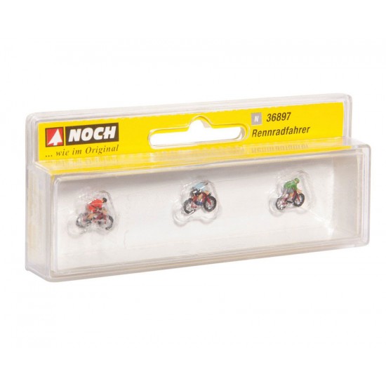 N Scale Racing Cyclists