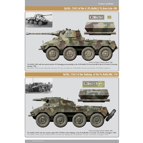 Nuts & Bolts Vol.40 - Bussings Schwere Panzerspahwagen Part.3 SdKfz. 234 (208 pages)