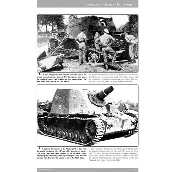 Nuts & Bolts Vol.46 SdKfz. 166 - Sturmpanzer IV (English, 217 pages)