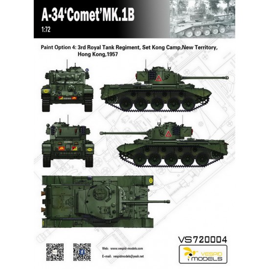 1/72 A34 Comet Mk.IB Cruiser Tank