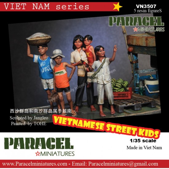 1/35 Vietnamese Street Kids (5 figures)