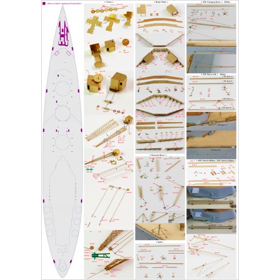 1/200 HMS Nelson Super Detail-up Set for Trumpeter Nelson kit #03708