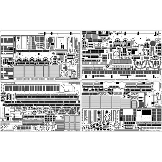 1/200 USS CV-6 Enterprise 1942 Detail up set (20B Deck Blue)