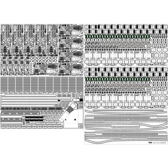 1/200 USS CV-6 Enterprise 1942 Detail up set (20B Deck Blue)