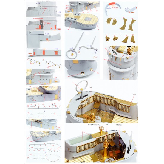 1/72 U-Boat Type IX C Detail up Set for Revell kit #05114