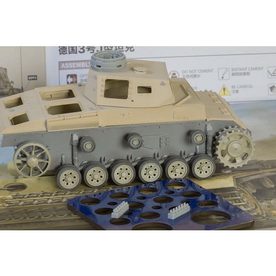 1/35 Pz.III Ausf. J Wheels Masking for Rye Field Model #RM-5070/5070L/5072