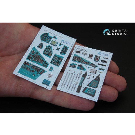 1/35 Mi-24V 3D-Printed & Coloured Interior Decals for Trumpeter kit