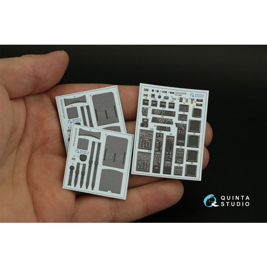 1/35 Boeing AH-64E Apache Interior Parts (3D decal) for Takom kits