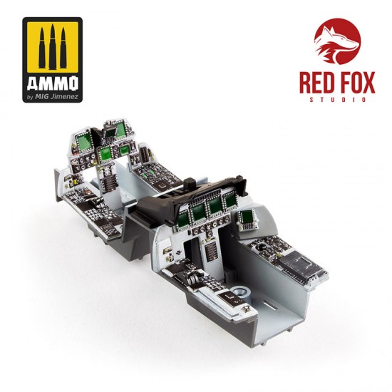 1/32 F-15E Strike Eagle Cockpit Instrument Panels & Detail Parts for Tamiya