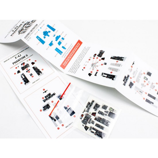 1/32 McDonnell DOUGLAS F-4J Phantom II Instrument Panel for Tamiya kit