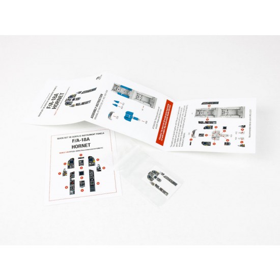 1/48 McDonnell Douglas F/A-18A Hornet Instrument Panel for Kinetic kit