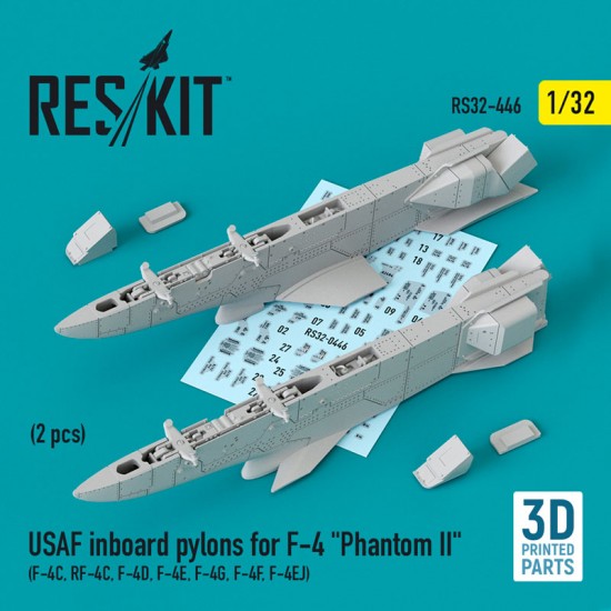 1/32 USAF Inboard Pylons (2pcs) for F-4??, RF-4??, F-4D, F-4??, F-4G, F-4F, F-4EJ