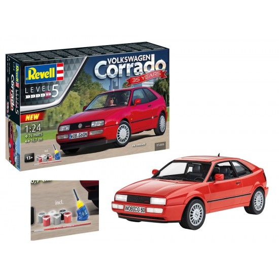 1/24 VW Corrado w/Glue, Paints & Brushes