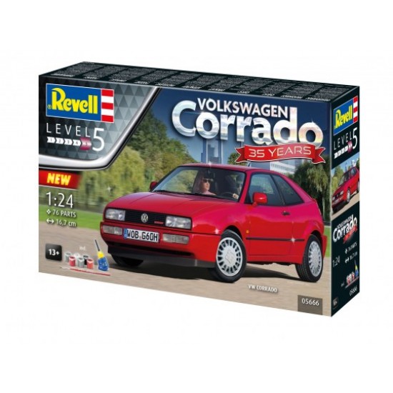 1/24 VW Corrado w/Glue, Paints & Brushes