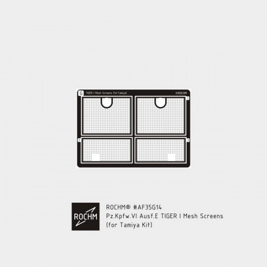 1/35 Pz.Kpfw.VI Ausf.E TIGER I Mesh Screens for Tamiya Kit