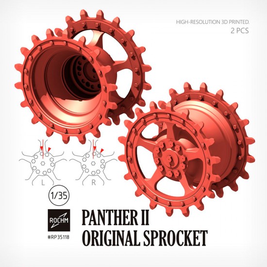 1/35 Panther II Original Sprocket