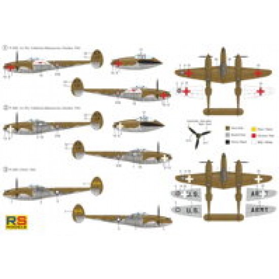 1/72 Lockheed P-38D Lightning Fighter