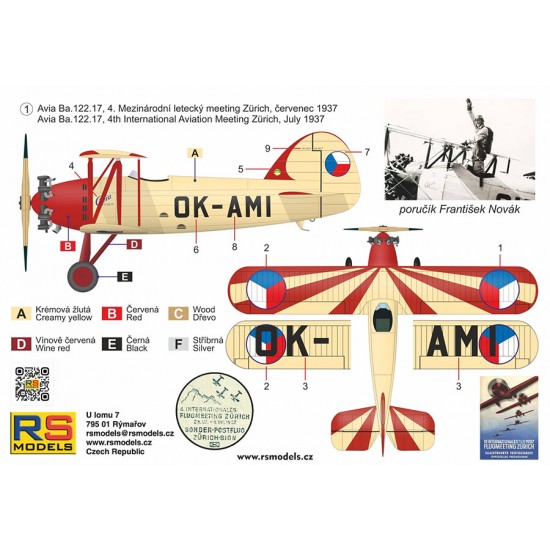 1/72 Avia Ba.122, Zurich 1937