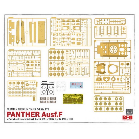 1/35 Panther Ausf.F w/Workable Track Links