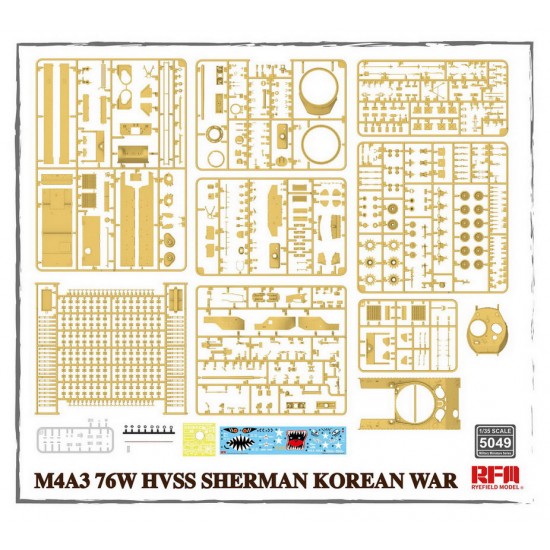 1/35 Korean War M4A3 76w HVSS Sherman