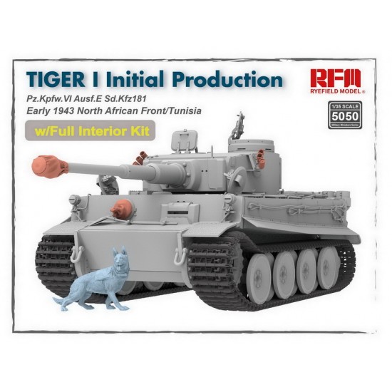 1/35 Tiger I Initial Production Early 1943 North African Front/Tunisia w/Full Interior