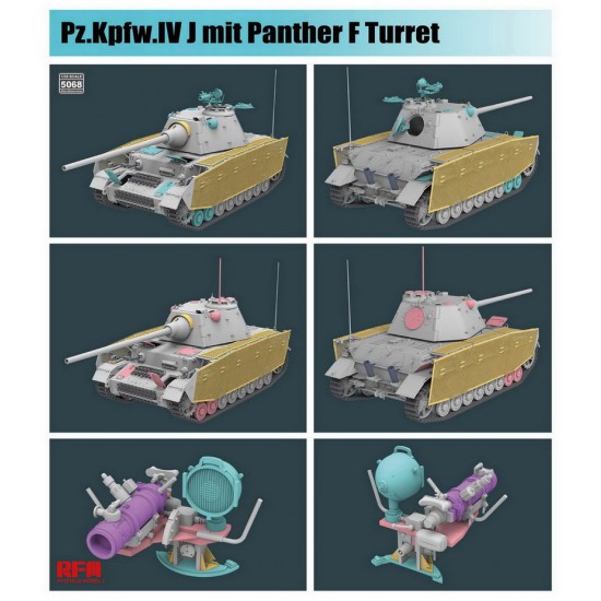 1/35 PzKpfw.IV J mit Panther F Turret