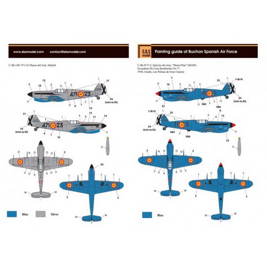 1/48 Spanish AF Hispano HA-1112 M.1L Buchon Conversion set for Tamiya Bf-109G-6 kit