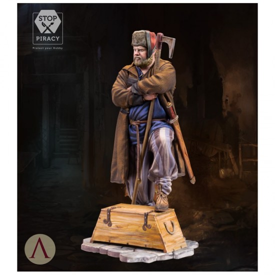 75mm Scale Middle Age Viking Rus (3 resin figures)