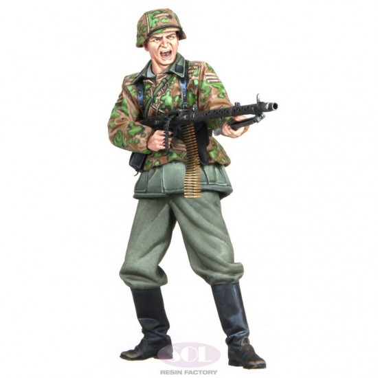 1/16 WWII German Infantry MG34 Gunner