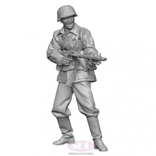 1/16 WWII German Infantry MG34 Gunner