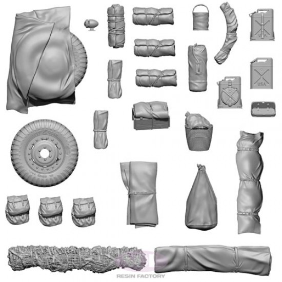 1/16 WWII US Army M8 Upgrade Detail Parts Set