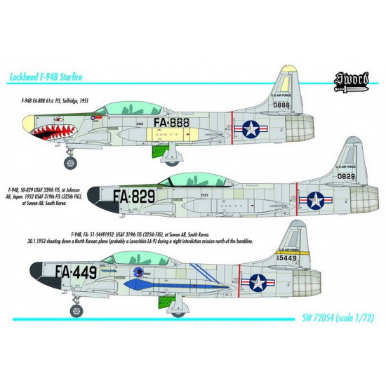 1/72 Korea War USAF F-94B Starfire