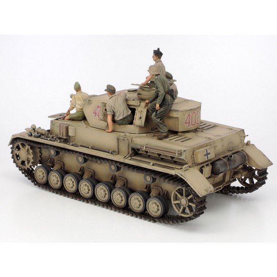 1/35 German Panzer IV Ausf.F Tank & Motorcycle Set North Africa