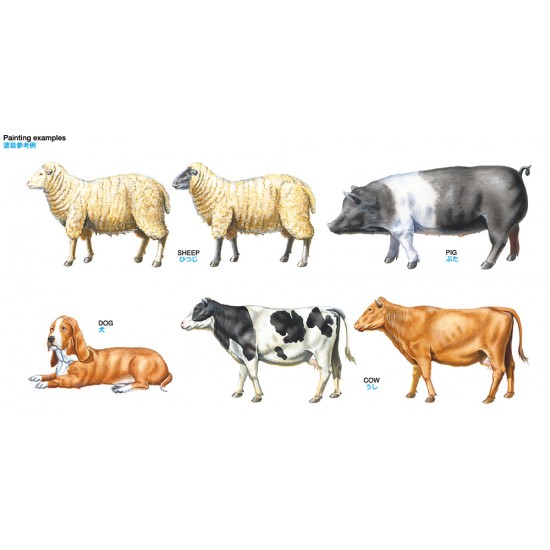 1/35 Livestock Set II Miniatures Animals