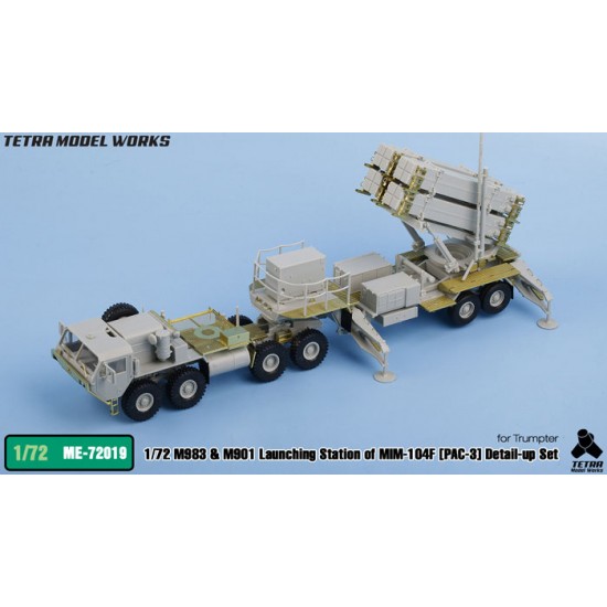 1/72 M983 HEMTT & M901 Launching Station of MIM-104F PAC-3 Detail Set for Trumpeter kits