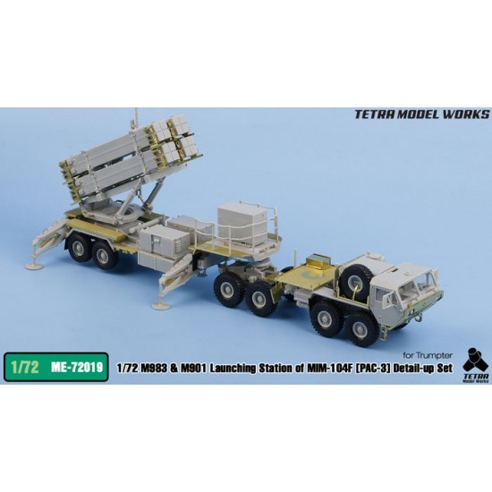 1/72 M983 HEMTT & M901 Launching Station of MIM-104F PAC-3 Detail Set for Trumpeter kits