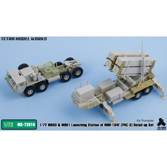 1/72 M983 HEMTT & M901 Launching Station of MIM-104F PAC-3 Detail Set for Trumpeter kits