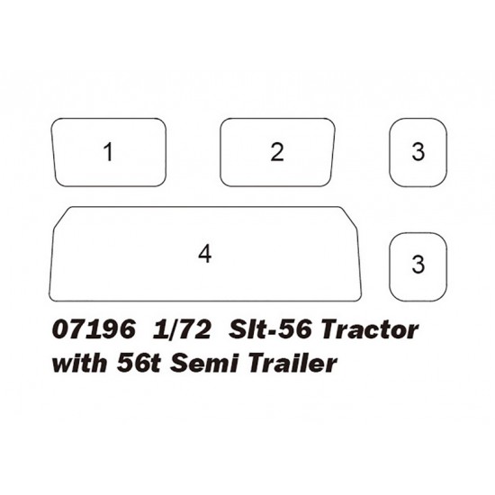 1/72 Slt-56 Tractor with 56t Semi Trailer