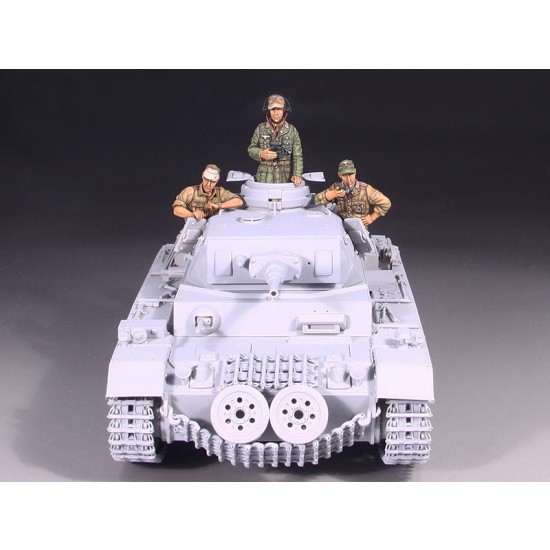 1/35 WWII German DAK Panzer III/IV Tank Crew Set #1 (3 Figures)