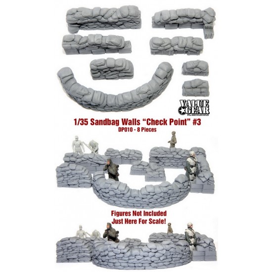 1/35 Configurable Sandbags Checkpoint #3 (8pcs)