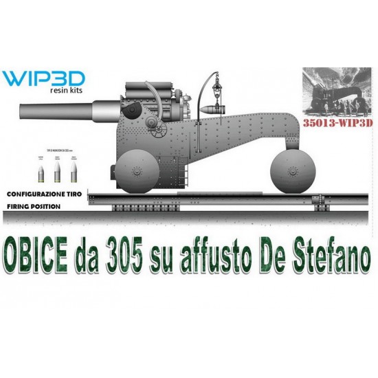 1/35 Obice Da 305 Su Affusto De Stefano Howitzer FIRING Version