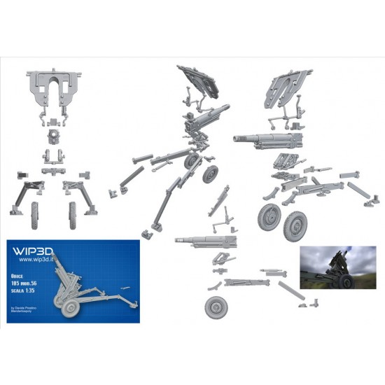 1/35 Howitzer 105/14 mod.56 Resin kit