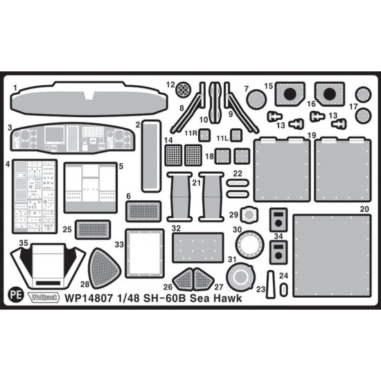 1/48 USN ASW SH-60B Seahawk HSL-51 Warlords Helicopter [Premium Edition]