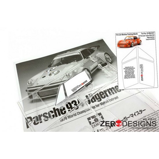 1/12 Porsche Turbo RSR 934 Jagermeister Window Painting Masks for Tamiya kits