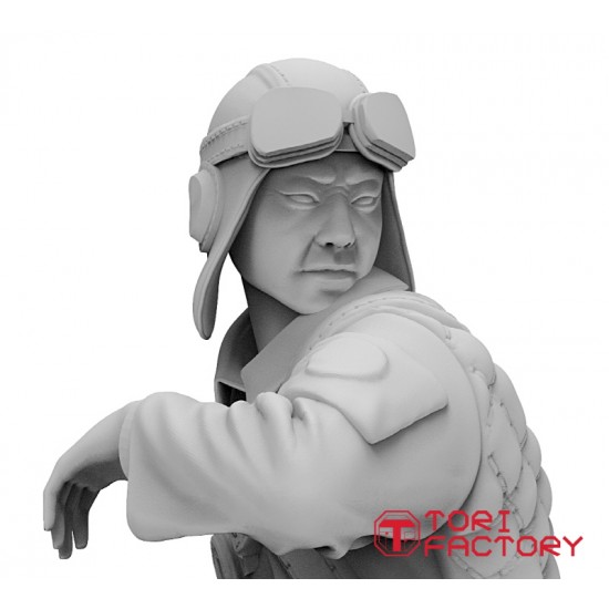 1/72 WWII Japanese Pilots & Woman (3 figures)