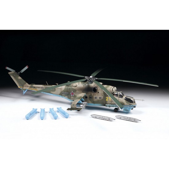 1/48 Soviet MIL Mi-24P Hind F Attack Helicopter